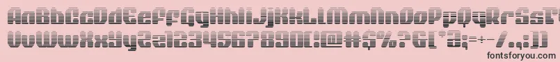 quasarpacergrad Font – Black Fonts on Pink Background