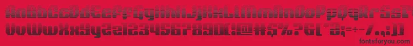 quasarpacergrad Font – Black Fonts on Red Background