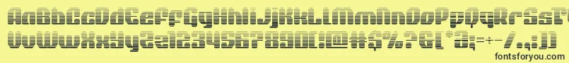 quasarpacergrad Font – Black Fonts on Yellow Background