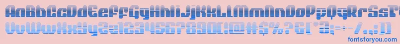 quasarpacergrad Font – Blue Fonts on Pink Background