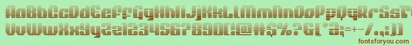 quasarpacergrad Font – Brown Fonts on Green Background