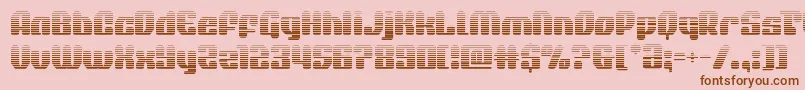 quasarpacergrad Font – Brown Fonts on Pink Background