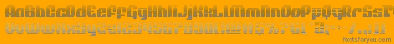 quasarpacergrad Font – Gray Fonts on Orange Background