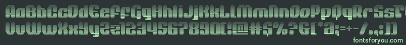 quasarpacergrad Font – Green Fonts on Black Background