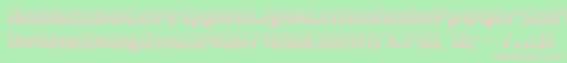 quasarpacergrad Font – Pink Fonts on Green Background