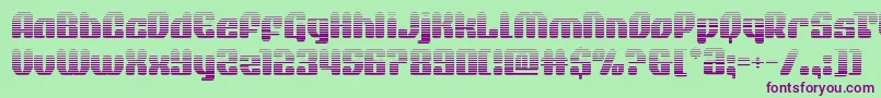 quasarpacergrad Font – Purple Fonts on Green Background