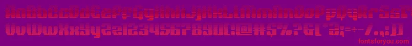 quasarpacergrad Font – Red Fonts on Purple Background