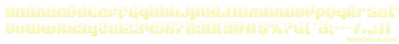 quasarpacergrad Font – Yellow Fonts on White Background