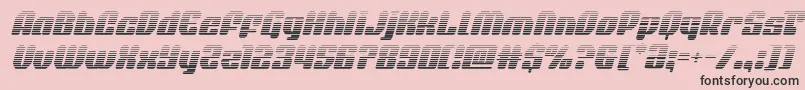 Шрифт quasarpacergradital – чёрные шрифты на розовом фоне