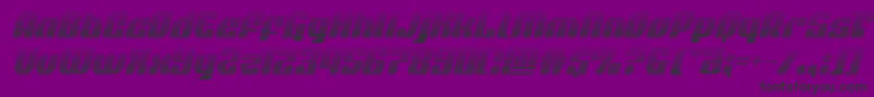 quasarpacergradital Font – Black Fonts on Purple Background