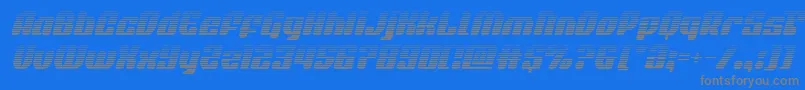 quasarpacergradital-fontti – harmaat kirjasimet sinisellä taustalla