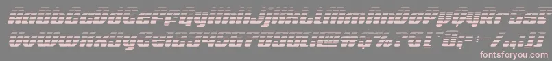 quasarpacergradital Font – Pink Fonts on Gray Background