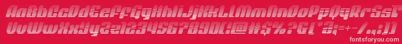 quasarpacergradital Font – Pink Fonts on Red Background