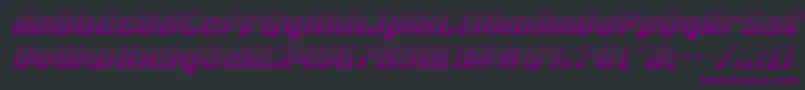 Шрифт quasarpacergradital – фиолетовые шрифты на чёрном фоне