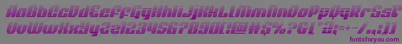 quasarpacergradital-fontti – violetit fontit harmaalla taustalla