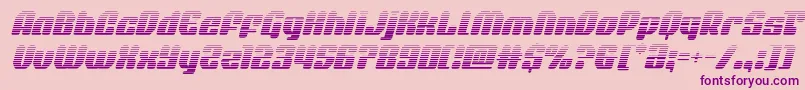 quasarpacergradital Font – Purple Fonts on Pink Background