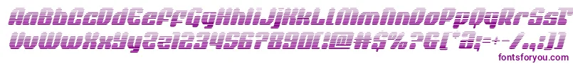 quasarpacergradital Font – Purple Fonts on White Background