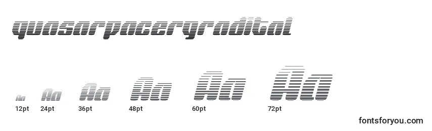 Quasarpacergradital Font Sizes