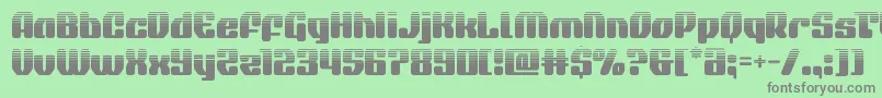 quasarpacerhalf Font – Gray Fonts on Green Background