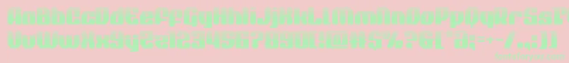 quasarpacerhalf Font – Green Fonts on Pink Background