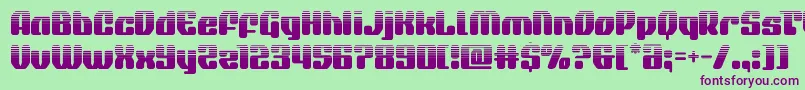 quasarpacerhalf Font – Purple Fonts on Green Background