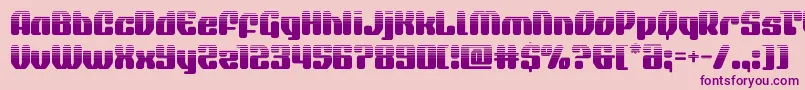 quasarpacerhalf Font – Purple Fonts on Pink Background