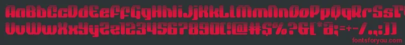 quasarpacerhalf Font – Red Fonts on Black Background