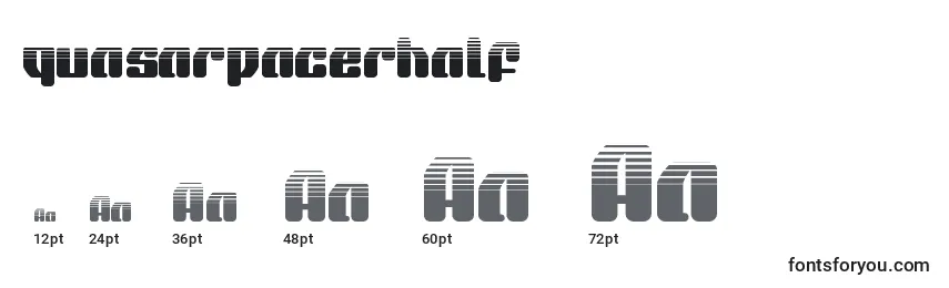 Quasarpacerhalf Font Sizes