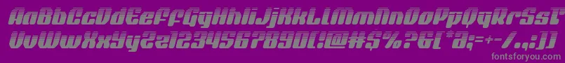 quasarpacerhalfital Font – Gray Fonts on Purple Background