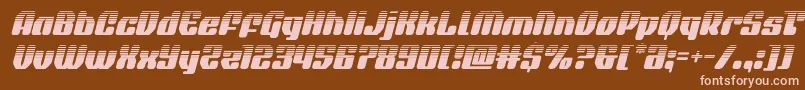 quasarpacerhalfital Font – Pink Fonts on Brown Background