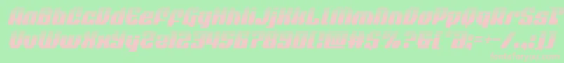 quasarpacerhalfital Font – Pink Fonts on Green Background