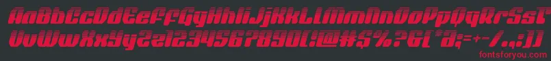 quasarpacerhalfital Font – Red Fonts on Black Background