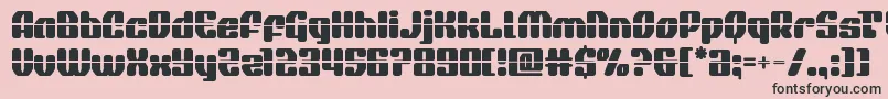 quasarpacerlaser Font – Black Fonts on Pink Background