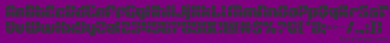 Шрифт quasarpacerlaser – чёрные шрифты на фиолетовом фоне