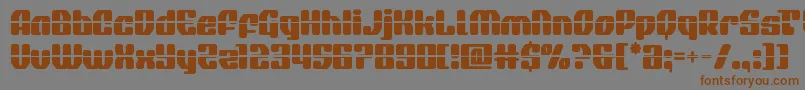 quasarpacerlaser Font – Brown Fonts on Gray Background