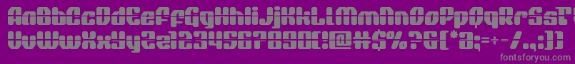 quasarpacerlaser Font – Gray Fonts on Purple Background