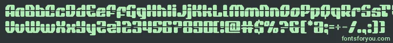 quasarpacerlaser Font – Green Fonts on Black Background