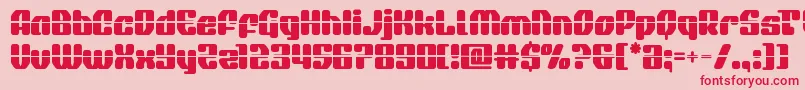 quasarpacerlaser Font – Red Fonts on Pink Background