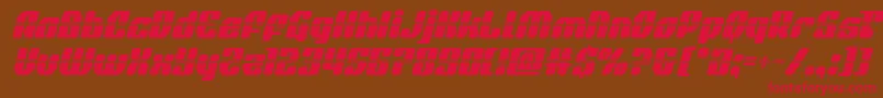 quasarpacerlaserital Font – Red Fonts on Brown Background