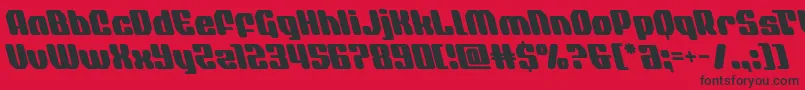 More about quasarpacerleft Font quasarpacerleft Font – Black Fonts on Red Background