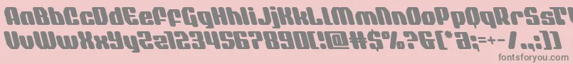 Police quasarpacerleft – polices grises sur fond rose