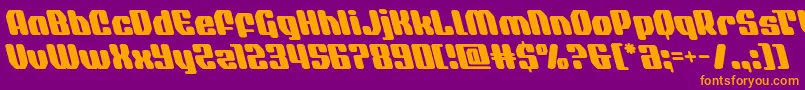 More about quasarpacerleft Font quasarpacerleft Font – Orange Fonts on Purple Background