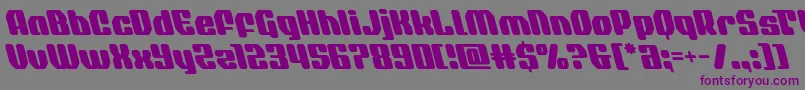 quasarpacerleft Font – Purple Fonts on Gray Background
