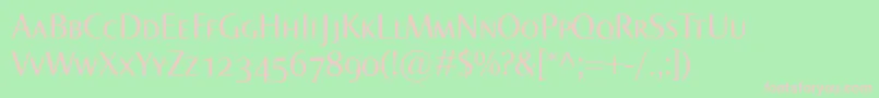 NormaSmallcaps Font – Pink Fonts on Green Background