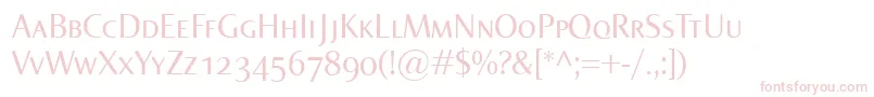 Police NormaSmallcaps – polices roses sur fond blanc