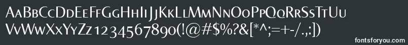 NormaSmallcaps Font – White Fonts on Black Background