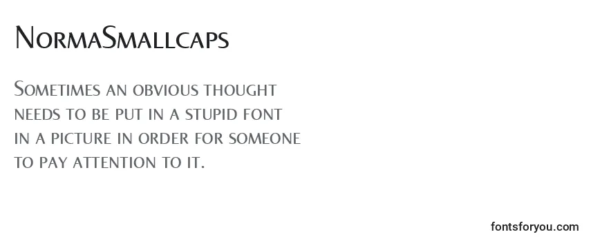 Review of the NormaSmallcaps Font