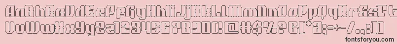 quasarpacerout Font – Black Fonts on Pink Background