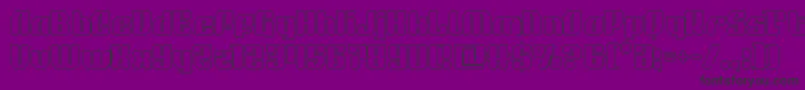 quasarpacerout Font – Black Fonts on Purple Background