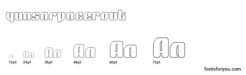 Quasarpacerout Font Sizes